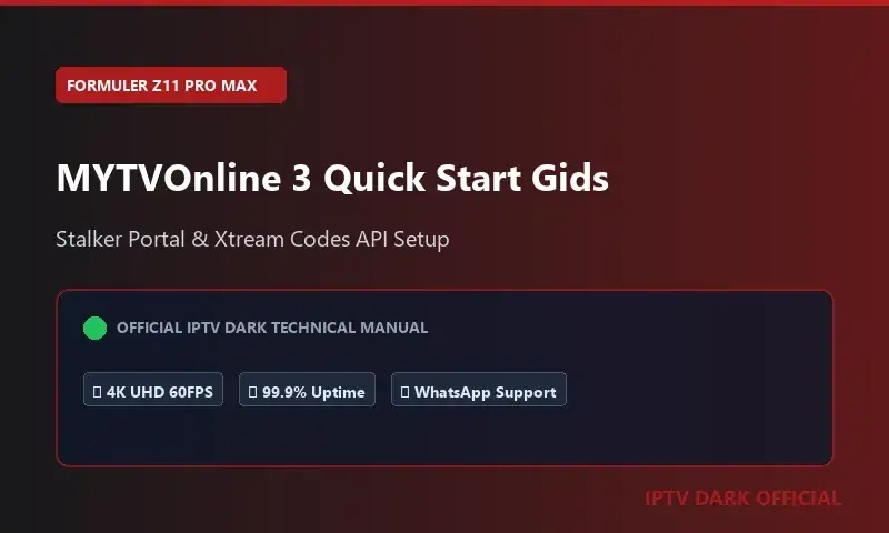 Formuler Z11 Pro Max Quick Start Gids: MYTVOnline 3 IPTV Instellen