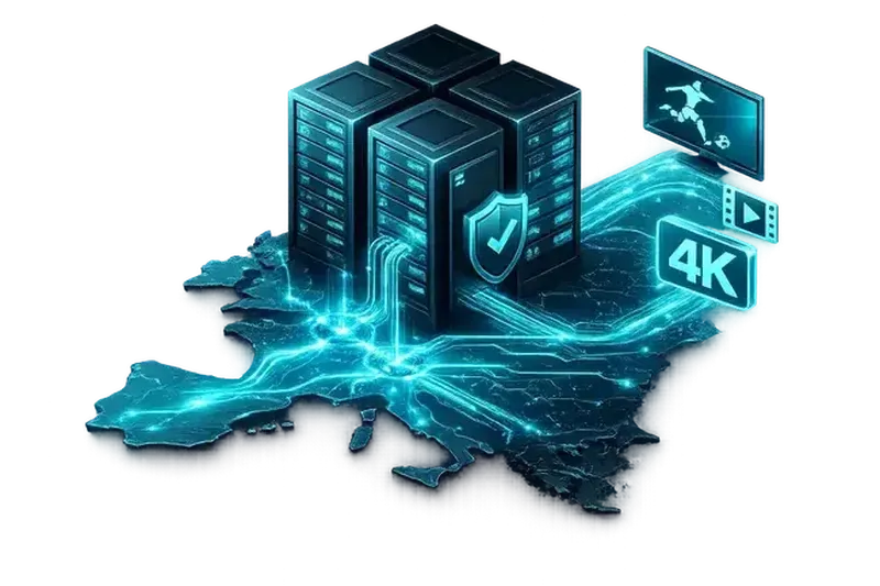 Fast Reliable IPTV Dark Server Network 10Gbps Glasvezel Server Network Amsterdam